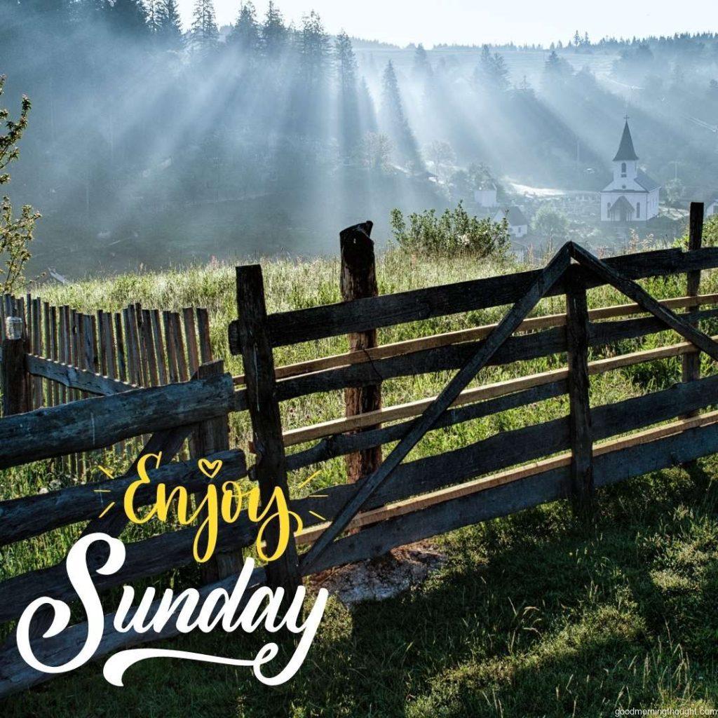 Beautiful view of Sunday morning. Good Morning Sunday Image