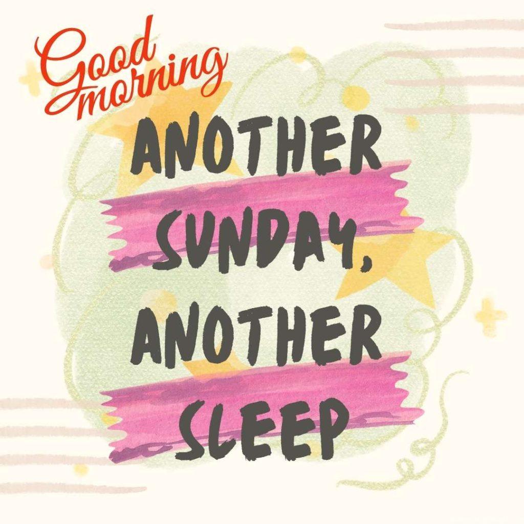 Watercolor poster for Good Morning Sunday