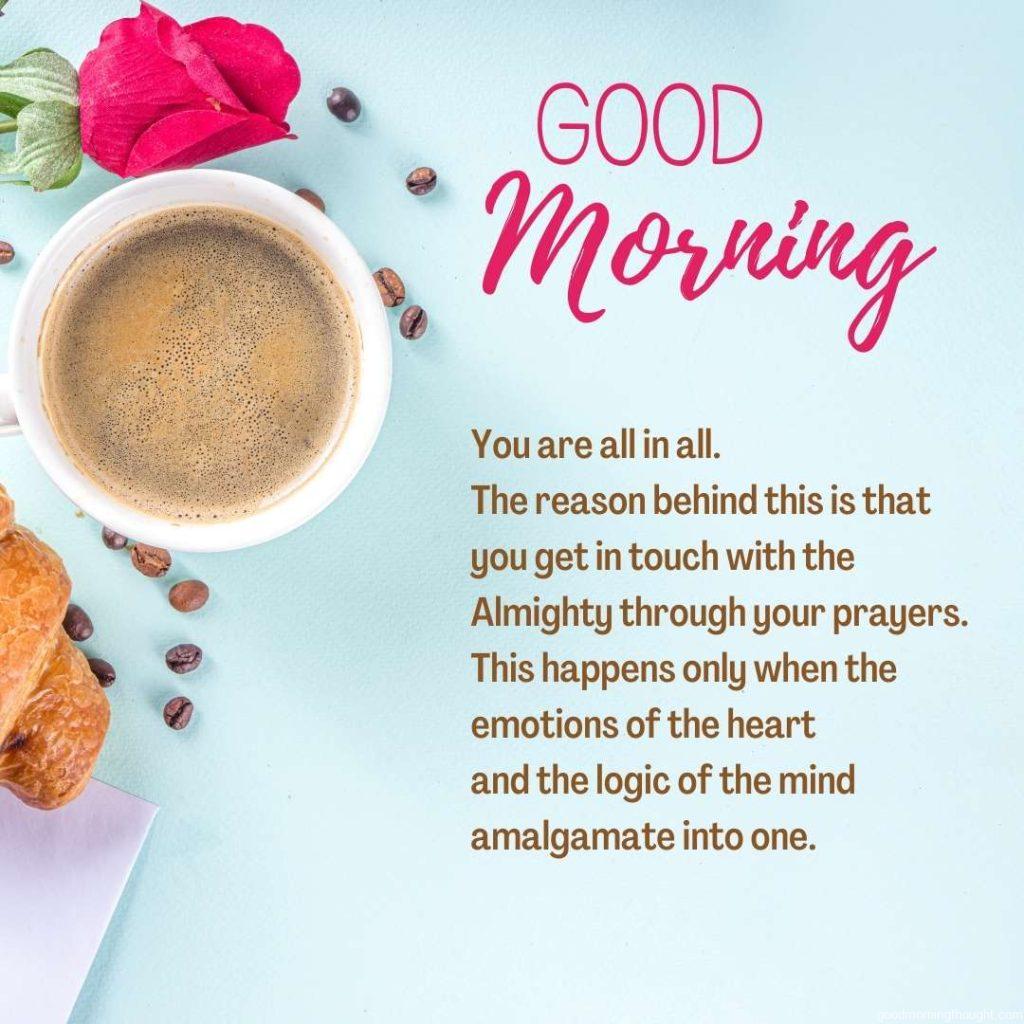 Valentine day morning background with good morning message