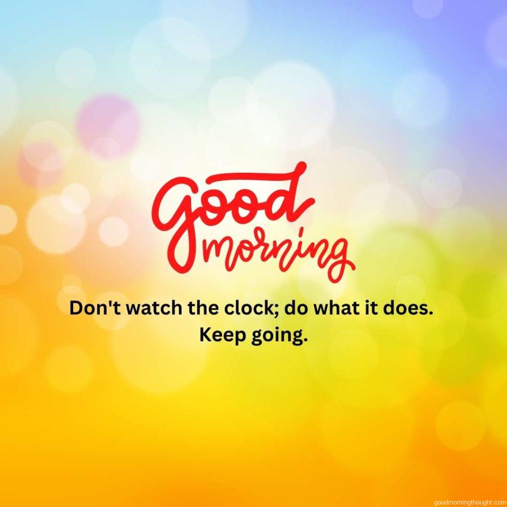 multicolored fresh optimistic background with morning motivation text message