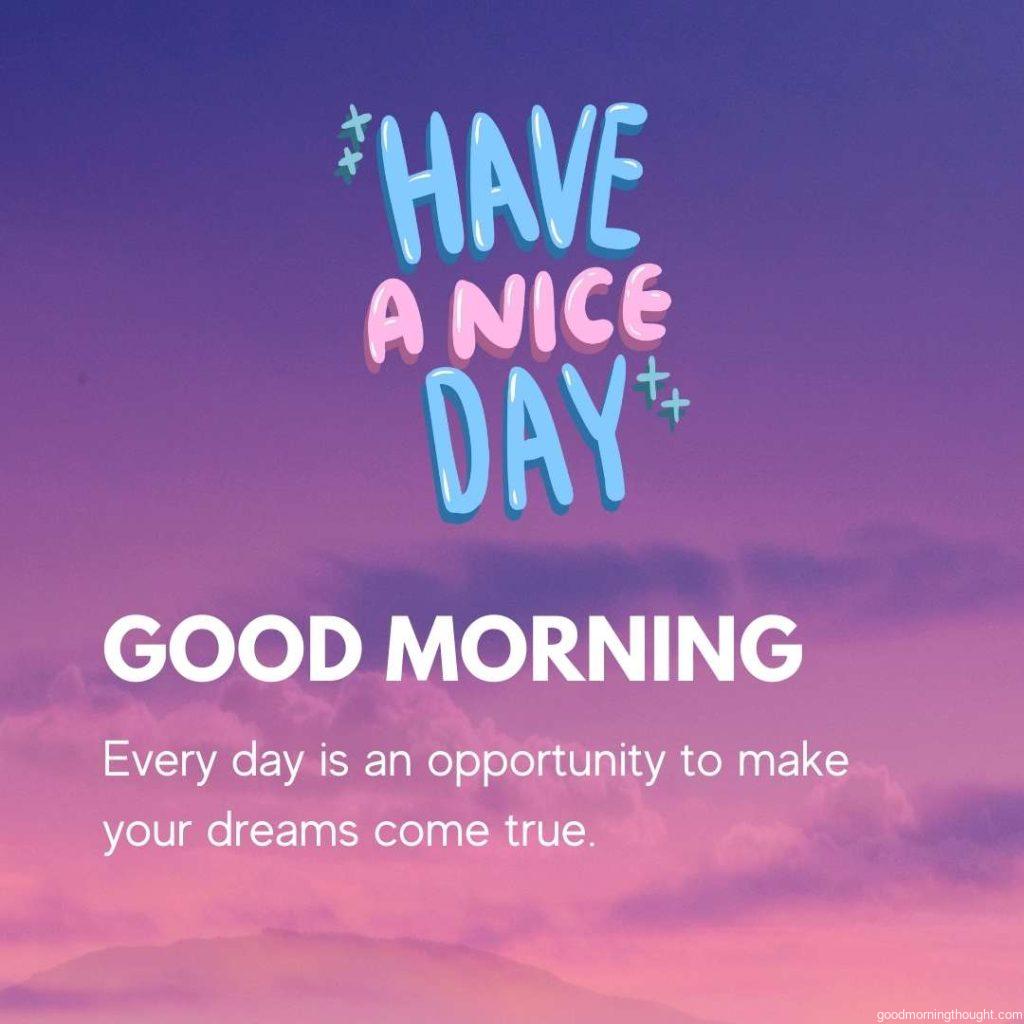 Blob vector elements in the background, Good morning text with an inspirational message