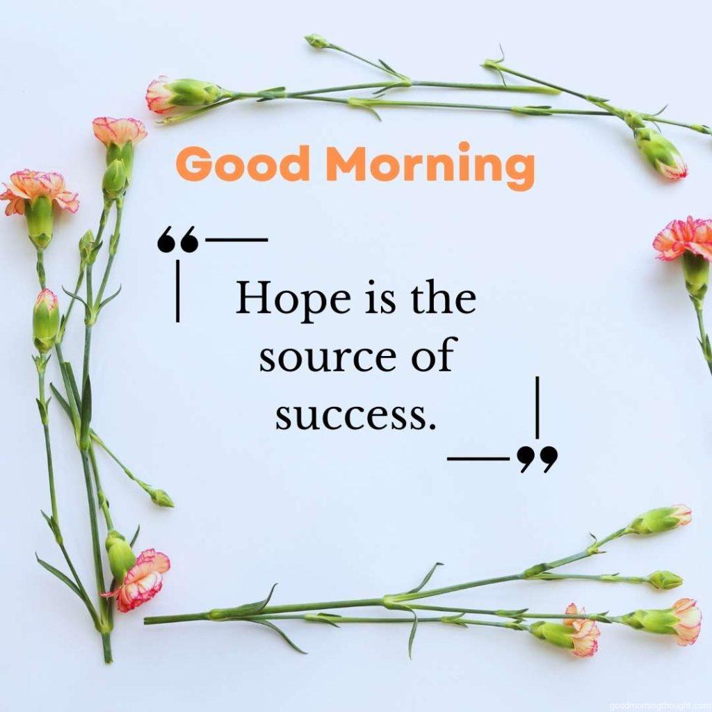 Floral border design, Good morning text with an inspirational message (2)