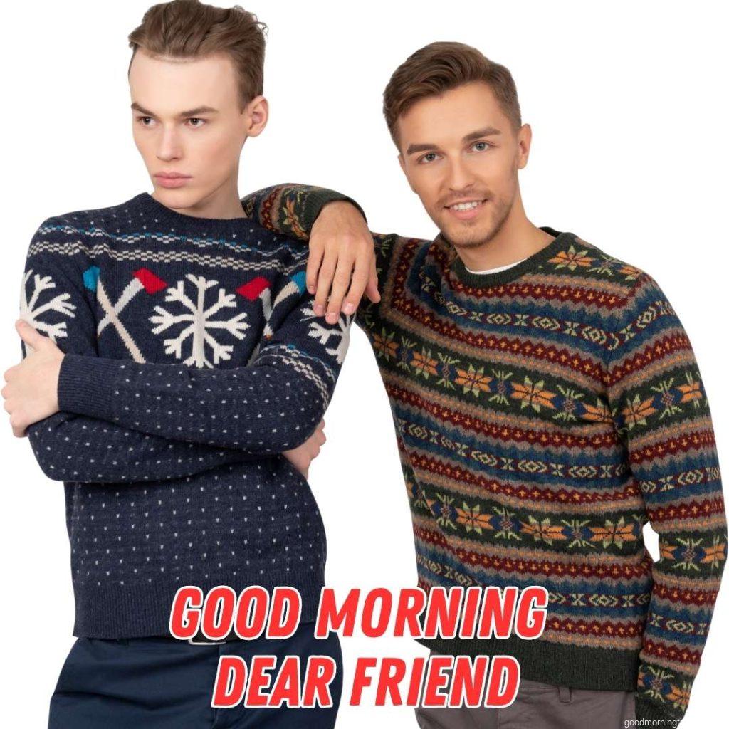 Friends Wearing Sweaters_ Good Morning Images for Friends