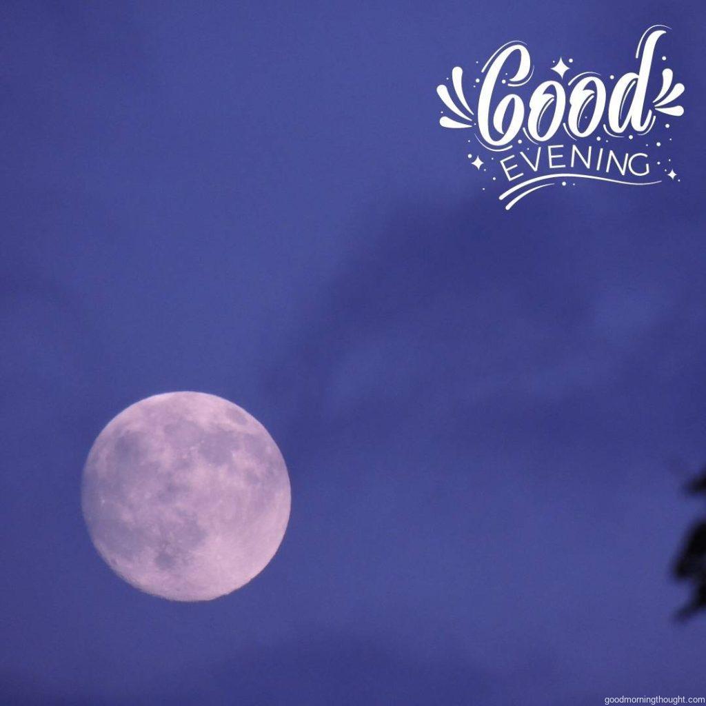 Good evening, moon, with the _good evening_ text