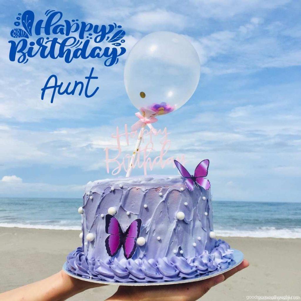 Beach Birthday Cake Happy Birthday Aunt Images