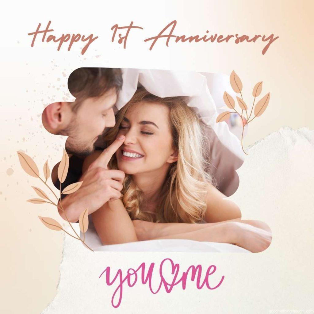 Beige Gradient Background, Couple, Happy Wedding Anniversary Images