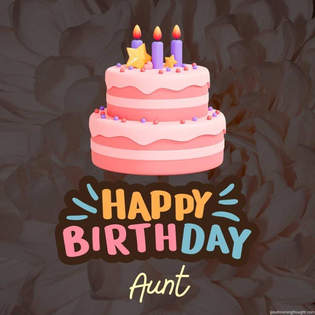 Happy Birthday Lettering Sticker, _Happy Birthday Aunt