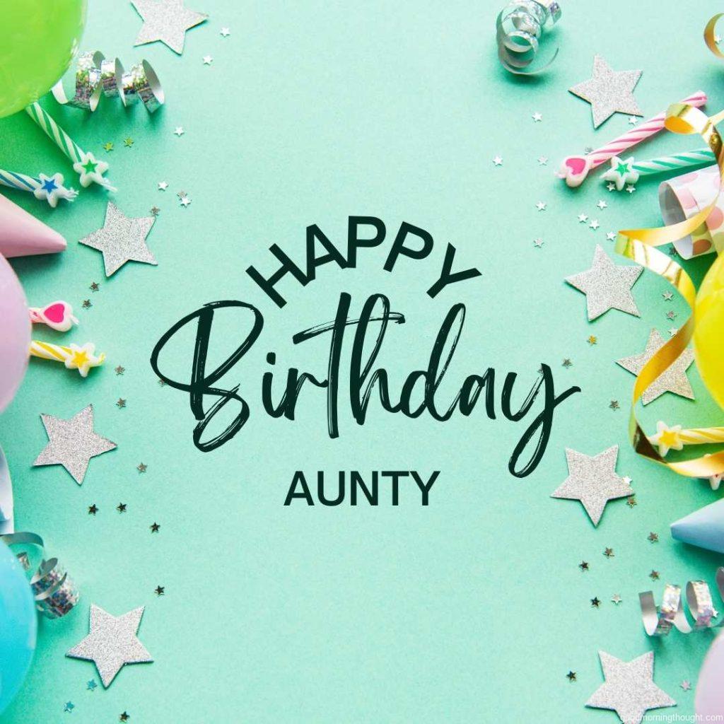 happy birthday made of paper letters, Happy Birthday Aunt Images